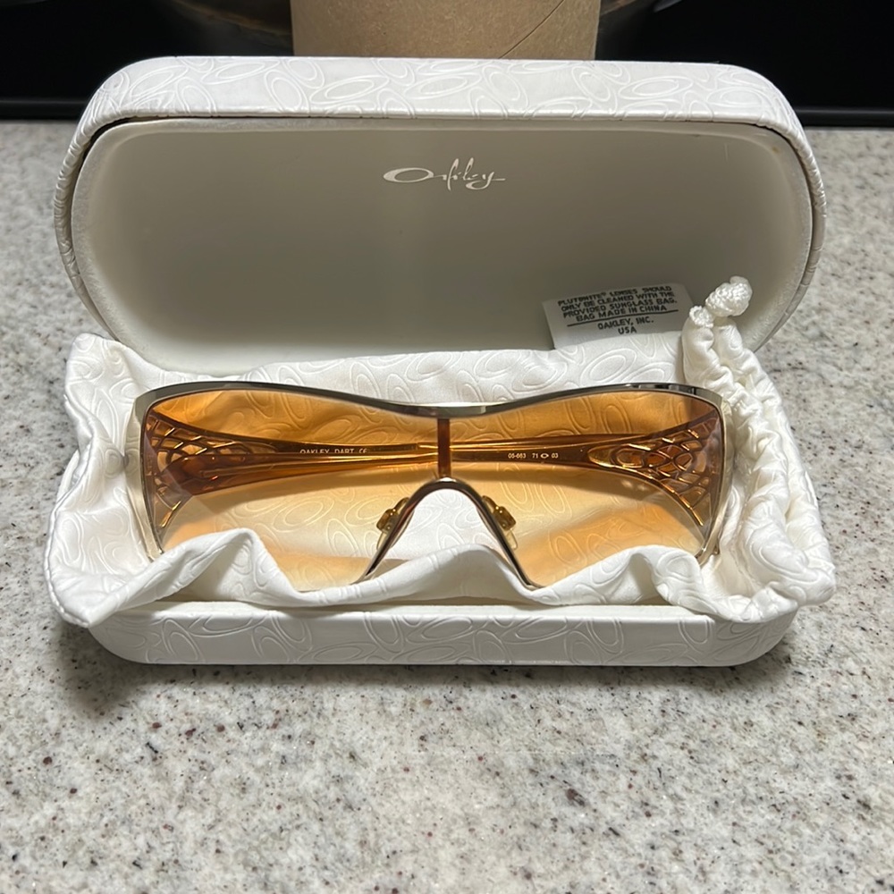 Womens Oakley Gold/Tan Dart Sunglasses